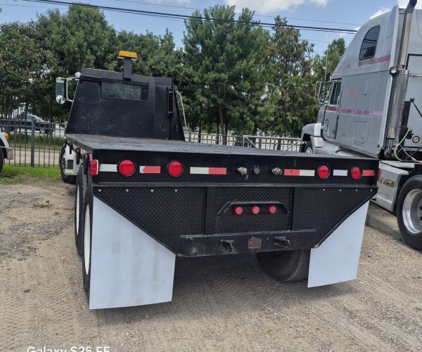 2009 PETERBILT 348 TANDEM AXLE DOUBLE FRAME & 20FT FLATBED TRUCK 006