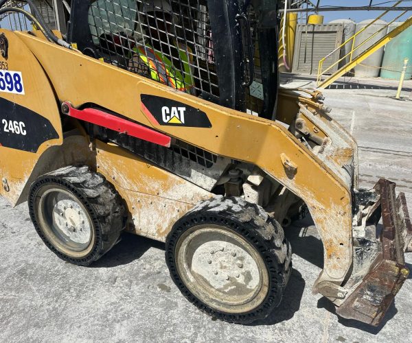 2010 CATERPILLAR 246C SKID STEER WITH BUCKET AND UNICORN FORK 002