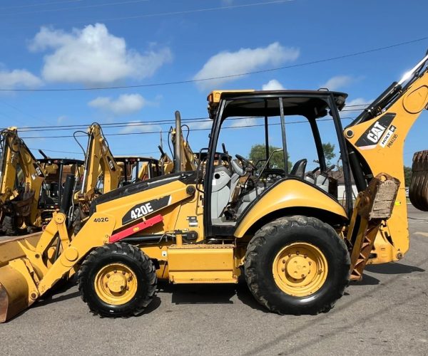 2010 CATERPILLAR 420E BACKHOE 4X4 WITH HAMMER LINE 004