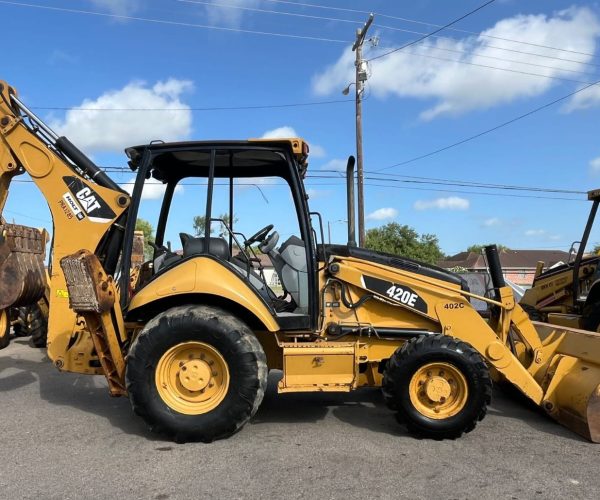 2010 CATERPILLAR 420E BACKHOE 4X4 WITH HAMMER LINE 005