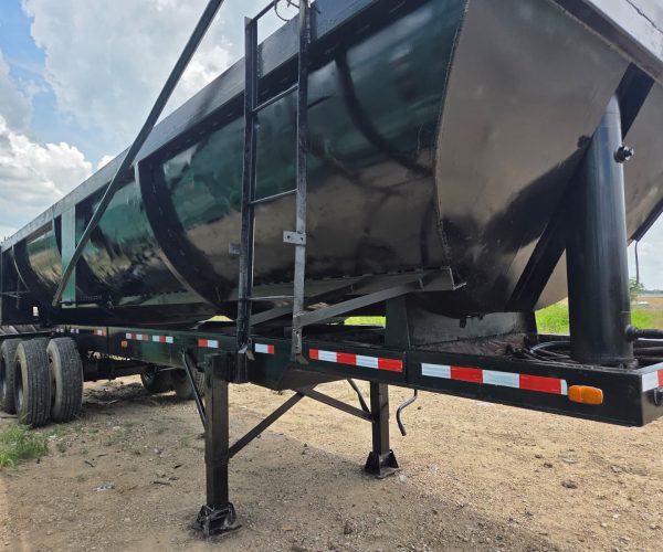 2010 SHOP BUILT 28FT TANDEM AXLE END DUMP TRAILER STEEL BODY 41 IN SIDE WALLS SPRING SUSPENSION 002