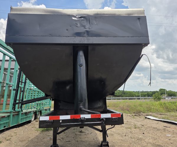 2010 SHOP BUILT 28FT TANDEM AXLE END DUMP TRAILER STEEL BODY 41 IN SIDE WALLS SPRING SUSPENSION 003