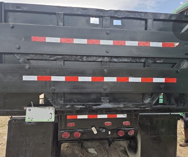 2010 SHOP BUILT 28FT TANDEM AXLE END DUMP TRAILER STEEL BODY 41 IN SIDE WALLS SPRING SUSPENSION 004