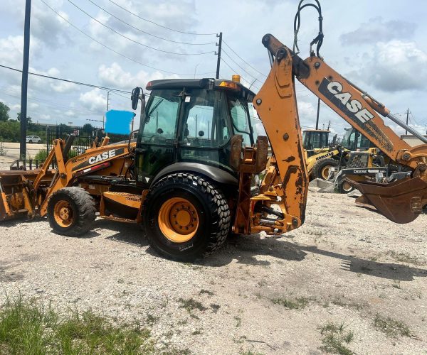 2011 CASE 590SN BACKHOE 4X4 ENCLOSED CAB WITH FORKS AND BUCKET 003