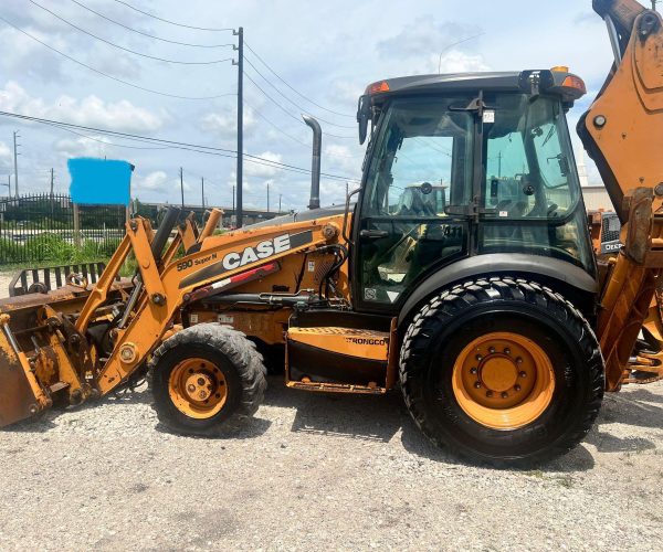 2011 CASE 590SN BACKHOE 4X4 ENCLOSED CAB WITH FORKS AND BUCKET 004