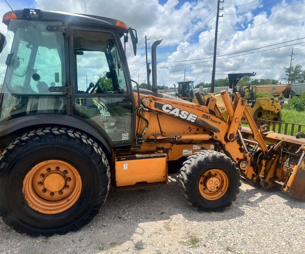 2011 CASE 590SN BACKHOE 4X4 ENCLOSED CAB WITH FORKS AND BUCKET 006