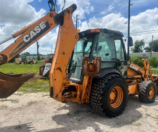 2011 CASE 590SN BACKHOE 4X4 ENCLOSED CAB WITH FORKS AND BUCKET 007
