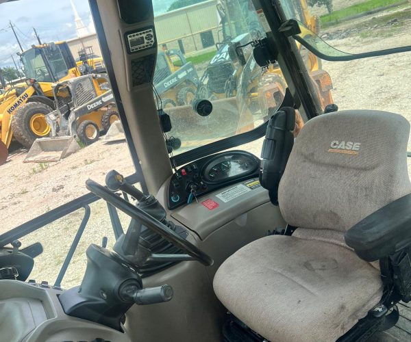 2011 CASE 590SN BACKHOE 4X4 ENCLOSED CAB WITH FORKS AND BUCKET 014