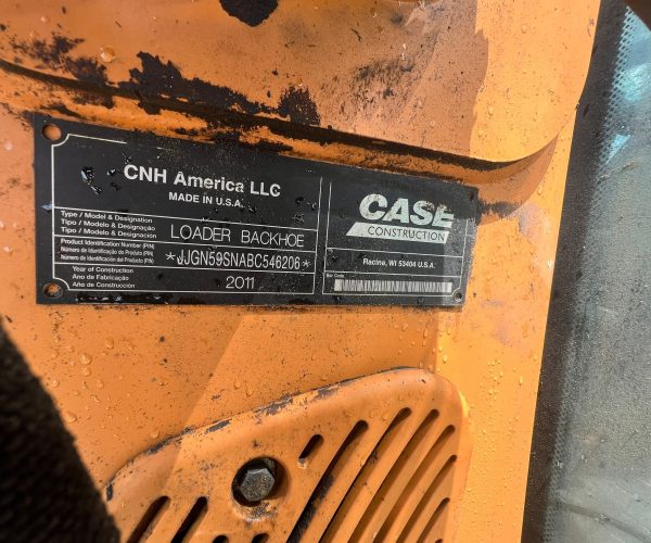 2011 CASE 590SN BACKHOE 4X4 ENCLOSED CAB WITH FORKS AND BUCKET 017