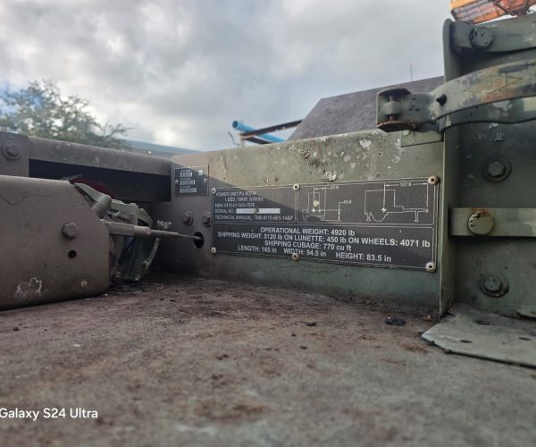 2011 M200A1 MILITARY GENERATOR TRAILER CAPACITY 5000 LBS 2.5 TONS 013