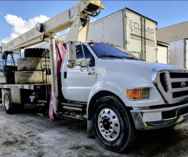 2012 FORD E-750 HEAVY DUTY CRANE BT3870S TEREX 38.000 LBS CAPACITY & DIESEL 001