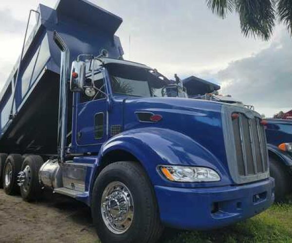 2012 PETERBILT 386 DUMP TRUCK TRI AXLE CUMMINS ISX15 ENGINE 002