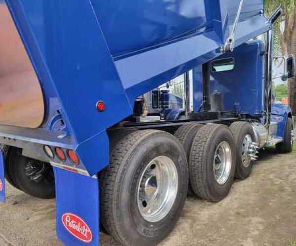 2012 PETERBILT 386 DUMP TRUCK TRI AXLE CUMMINS ISX15 ENGINE 006