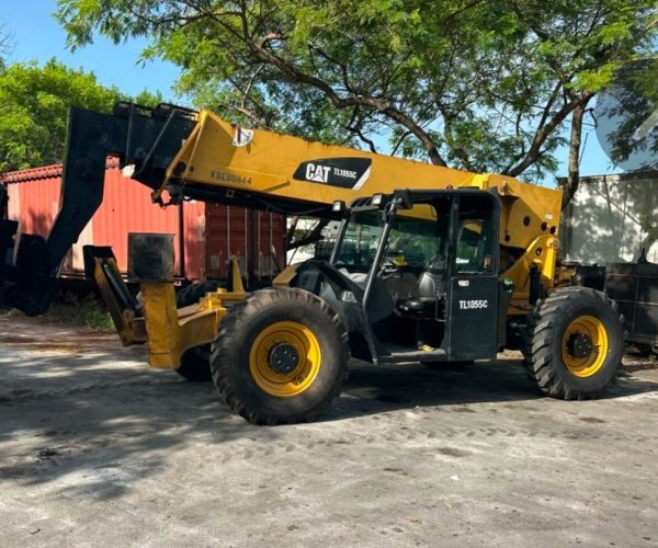 2013 CATERPILLAR TL1055C TELEHANDLER 10,000 LB LIFT 55 FT REACH ENCLOSED CAB 4X4 003
