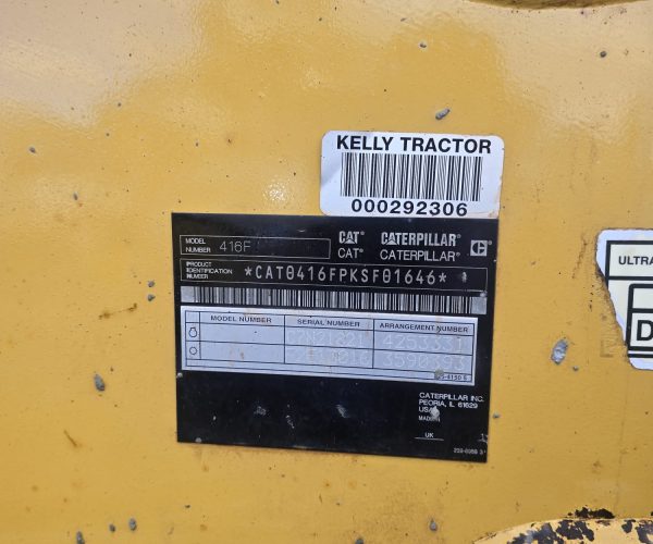 2014 CATERPILLAR 416F BACKHOE 4X4 OPEN CAB 021