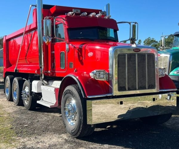 2014 PETERBILT 265 DUMP TRUCK TRI-AXLE ORIGINAL DUMP TRUCK 002