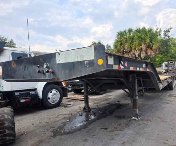 2014 PITTS LB52-38CS TRI-AXLE LOWBOY TRAILER 52 TONS 104,000 012