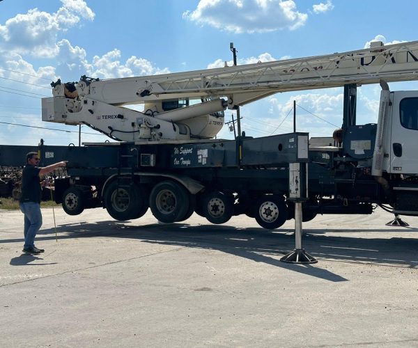 2014 TEREX 4500 X045-129 CROSSOVER BOOM TRUCK 45 TONS CRANE 105 FT BOOM 019