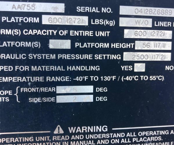 2015 FREIGHTLINER AM 755 ALTEC 60 FT BUCKET DOUBLE BUCKET 007