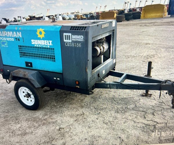 2016 ARMAIN PDS 1855 T4, 185 PSI AIR COMPRESOR WITH TRAILER 002