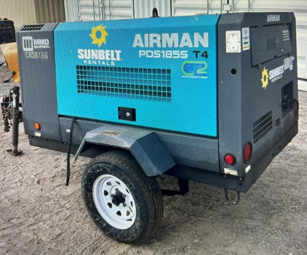 2016 ARMAIN PDS 1855 T4, 185 PSI AIR COMPRESOR WITH TRAILER 003