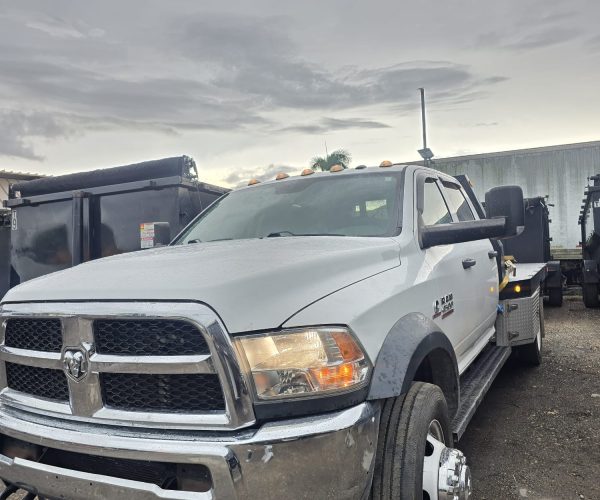 2016 DODGE RAM 4500 4X4 TRUCK CREW CAB DIESEL FLATBED 001