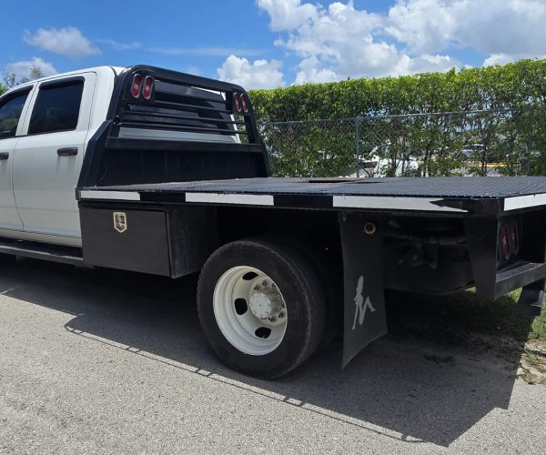 2016 DODGE RAM 4500 CREW CAB 4X4 DIESEL, FLAT BED WITH FIFTH WHEEL 004