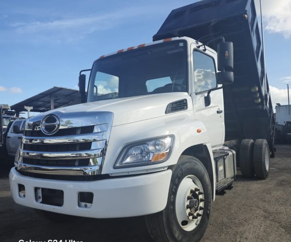 2016 HINO 385 DUMP TRUCK SINGLE AXLE 16FT 001