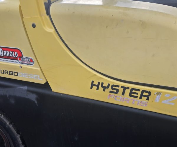 2016 HYSTER H120FT FORKLIFT DIESEL 12.000LB CAPACITY DIESEL FUEL KUBOTA ENGINE 013