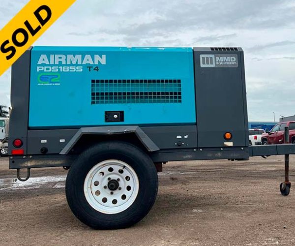 2017-AIRMAN-PDS1855-6E1-T4-AIR-COMPRESSOR-WITH-TRAILER-001 SOLD