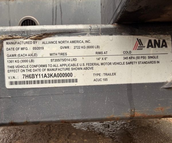 2017 AIRMAN PDS185S COMPRESSOR WITH TRAILER 013