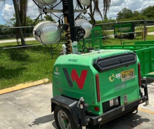 2017 WACKER LTV6L 6 KW LIGHT TOWER BALL HITCH TRAILER 003