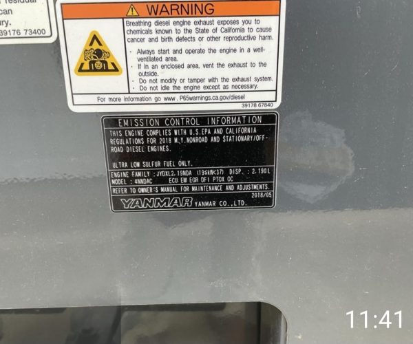 2018 AIRMAN PDS1855 T4 COMPRESSOR WITH TRAILER 010