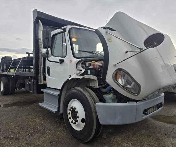2019 FREIGHTLINER M2 106 TANDEM 22 FT FLATBED DUMP TRUCK 002