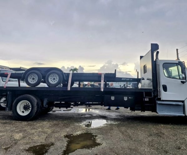 2019 FREIGHTLINER M2 106 TANDEM 22 FT FLATBED DUMP TRUCK 003