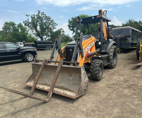2022 CASE 580N EP BACKHOE 4X4 OPEN CAB FORKS AND BUCKET LOW HOURS 001