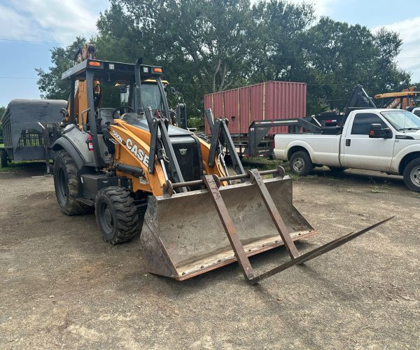2022 CASE 580N EP BACKHOE 4X4 OPEN CAB FORKS AND BUCKET LOW HOURS 002