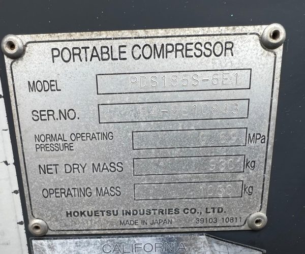 2023 AIRMAN PDS1855-6E1 T4 AIR COMPRESSOR WITH TRAILER 013