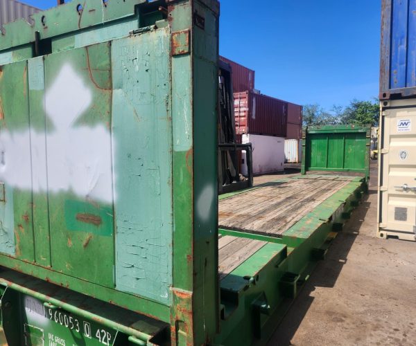 40FT FLAT RACKS CONTAINER HEAVY-DUTY STEEL STRUCTURE 004