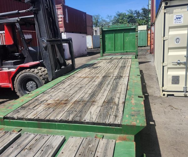 40FT FLAT RACKS CONTAINER HEAVY-DUTY STEEL STRUCTURE 007