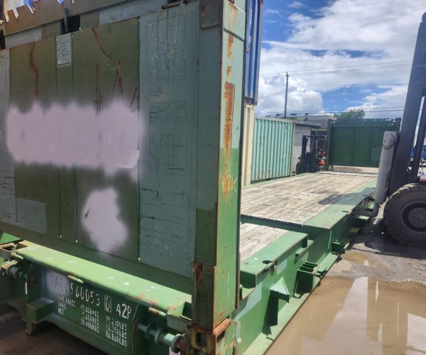 40FT FLAT RACKS CONTAINER HEAVY-DUTY STEEL STRUCTURE 009