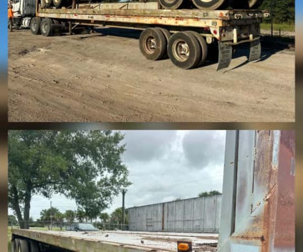 FLAT BED STEEL TRAILERS TANDEM 40X92 001