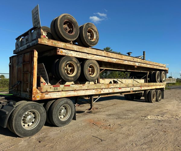 FLAT BED STEEL TRAILERS TANDEM 40X92 002