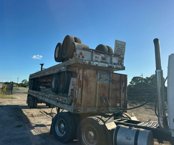 FLAT BED STEEL TRAILERS TANDEM 40X92 003