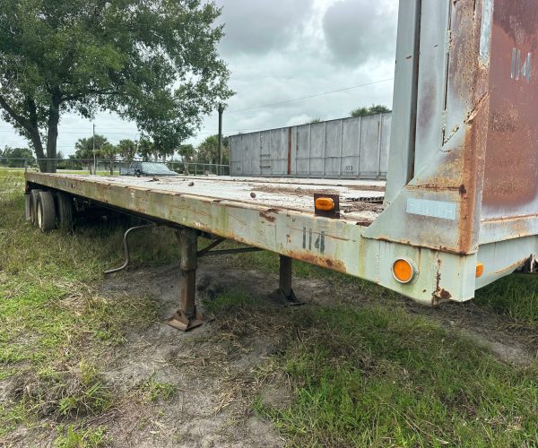 FLAT BED STEEL TRAILERS TANDEM 40X92 006