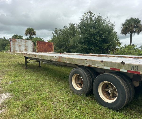 FLAT BED STEEL TRAILERS TANDEM 40X92 010
