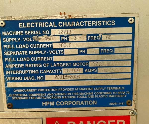 PLASTIC INJECTION MOLDING MACHINES MULTIPLE UNITS 016