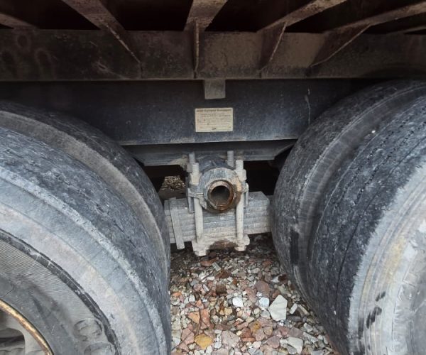 STEEL DUMP TRAILER BARN DOOR TANDEM 62 YARDAS SINGLE POINT SUSPENSION 011
